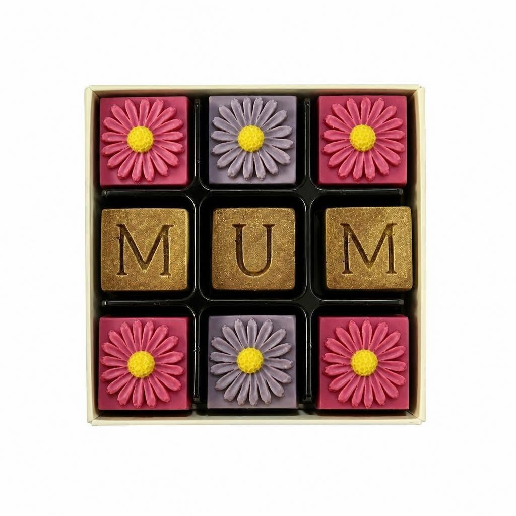 Milk Chocolate Mum & Flowers