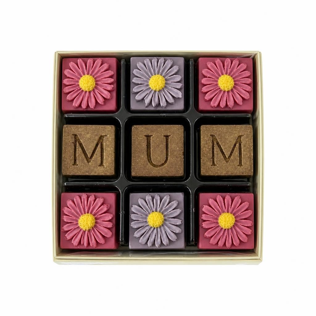 Milk Chocolate Mum & Flowers
