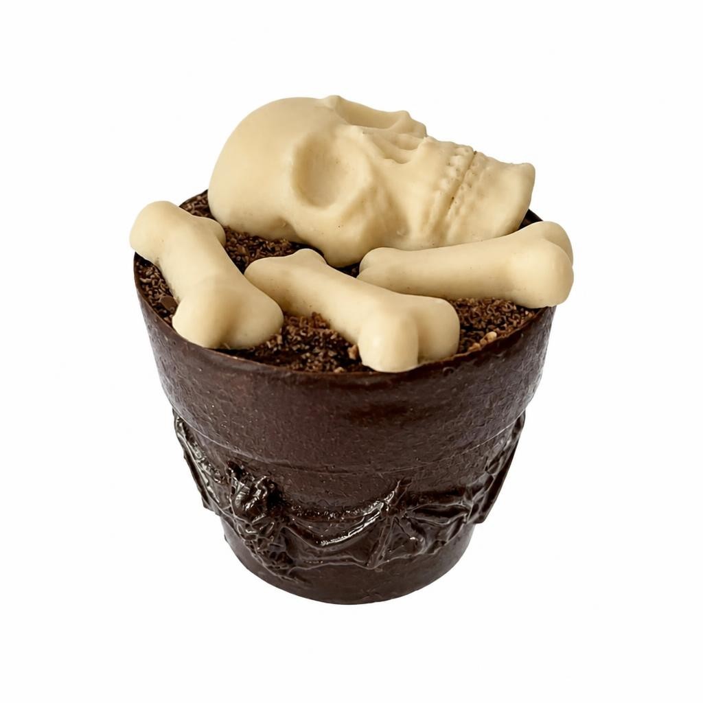 Caramel Filled Spooky Chocolate Pot