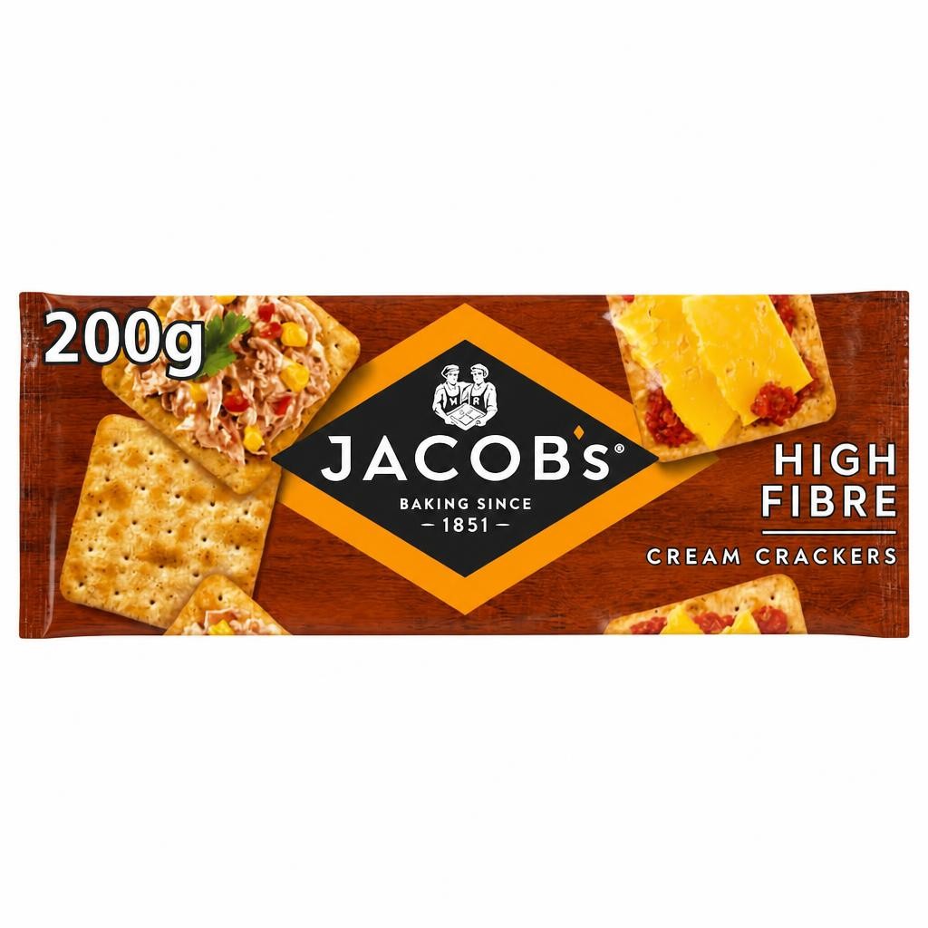 Jacob's High Fibre Cream Crackers 200g