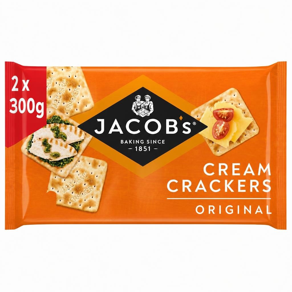 Jacob's Original Cream Crackers Twin pack 2x300g