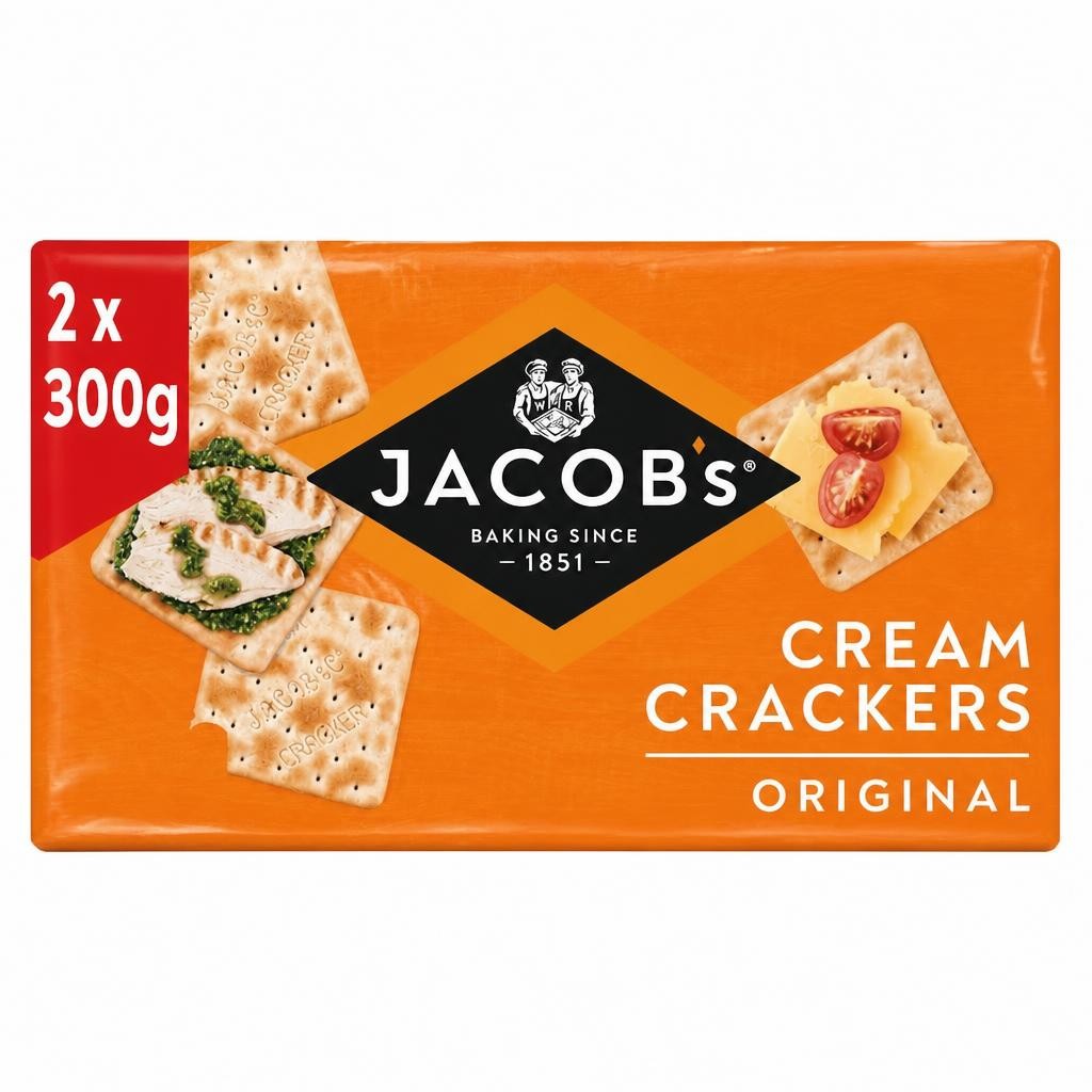 Jacob's Original Cream Crackers Twin pack 2x300g
