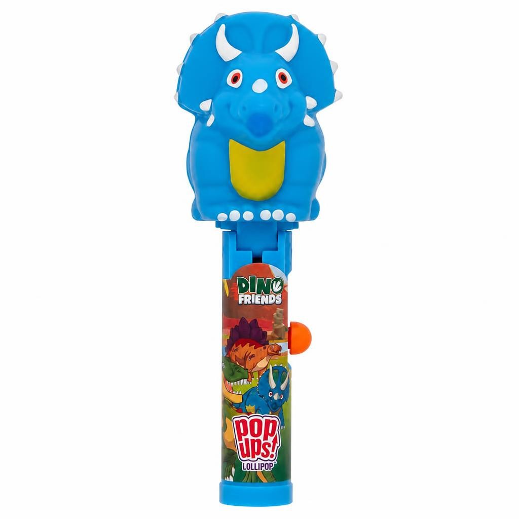 Bip Dino Friends Pop Ups Lollipop Strawberry 10G