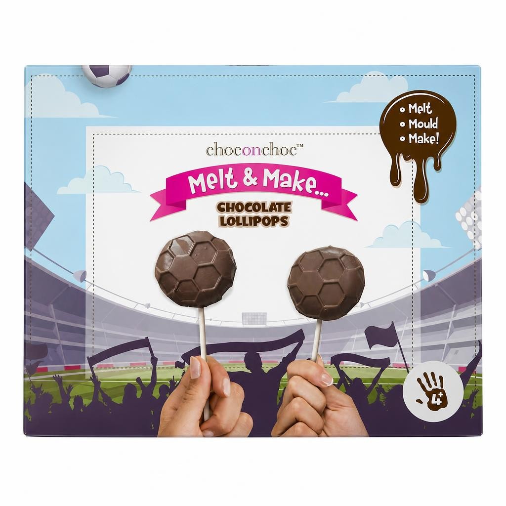 Melt & Make Chocolate Football Lollies