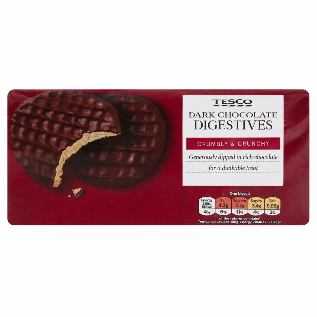 Tesco Dark Chocolate Digestives 300G