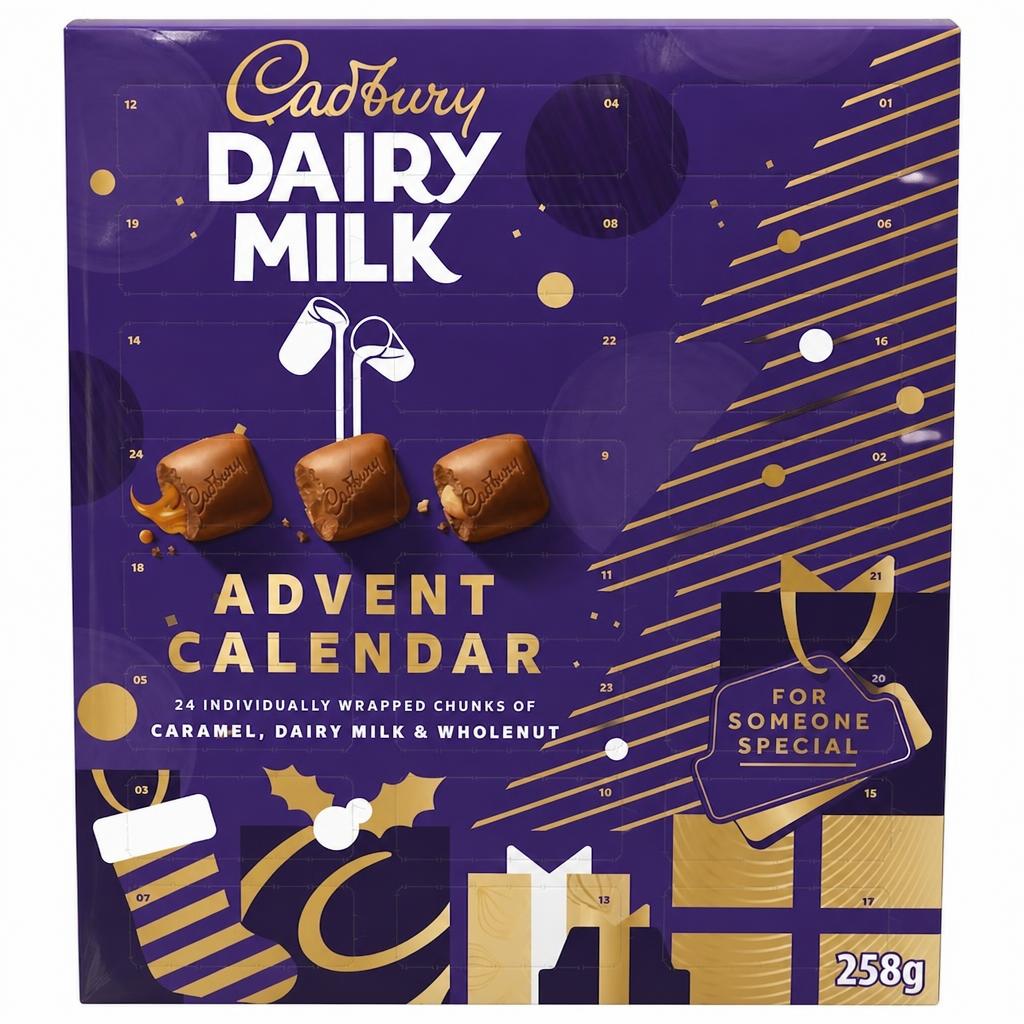 Cadbury Dairy Milk Chocolate Chunks Xmas Advent Calendar 258g