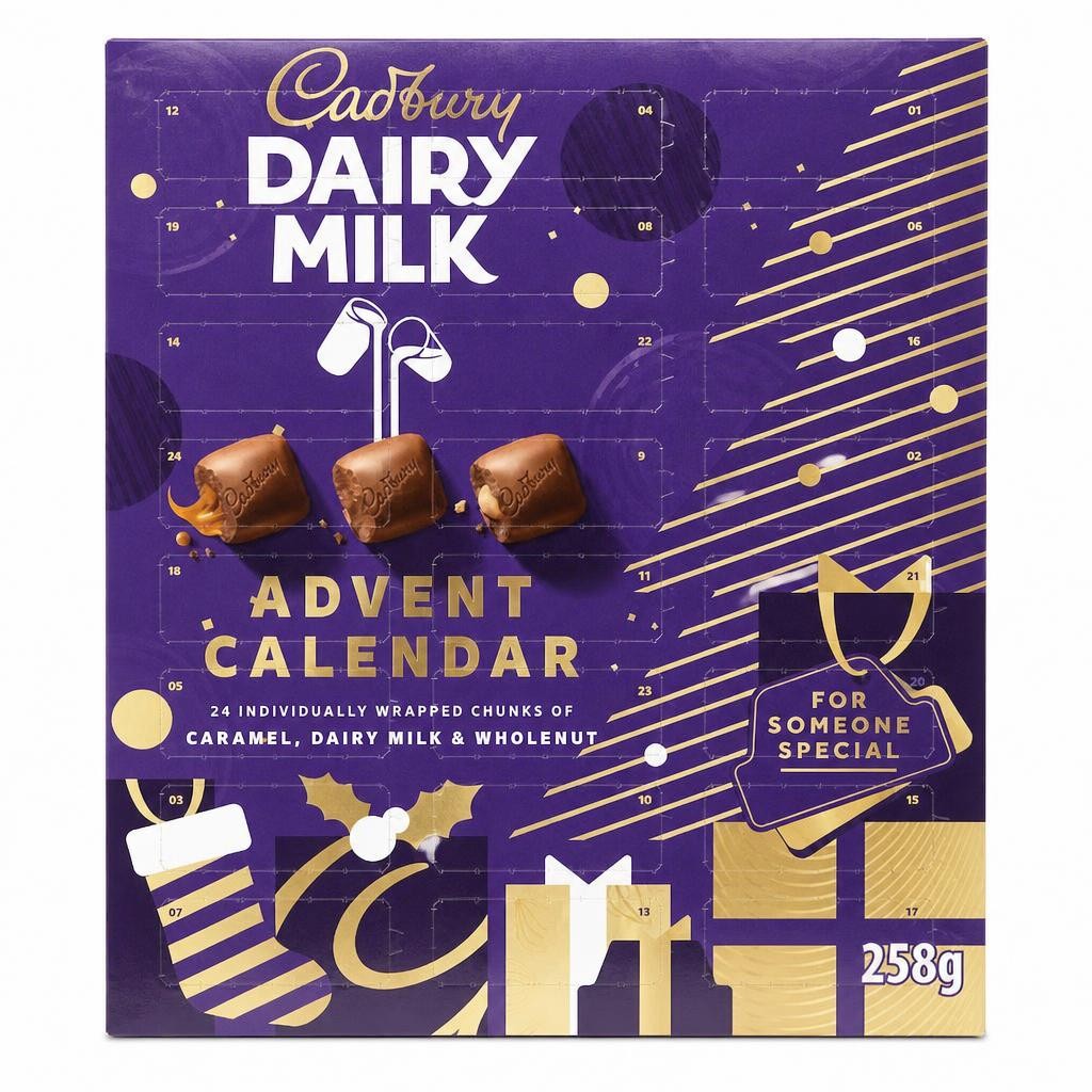 Cadbury Dairy Milk Chocolate Chunks Xmas Advent Calendar 258g