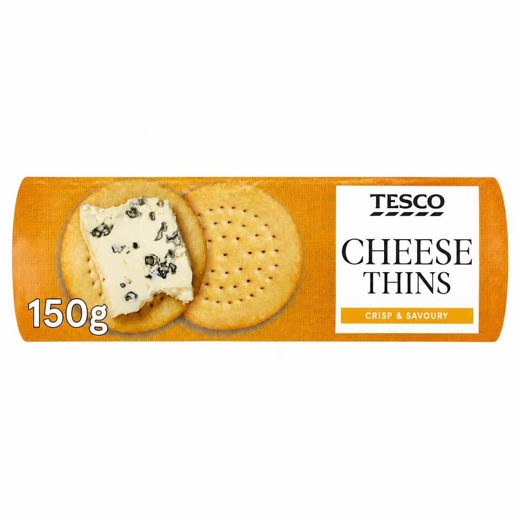 Tesco Cheese Thins 150G