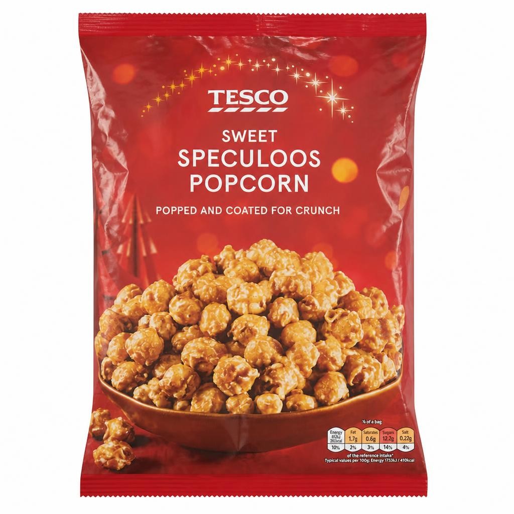 Tesco Speculoos Popcorn 200g