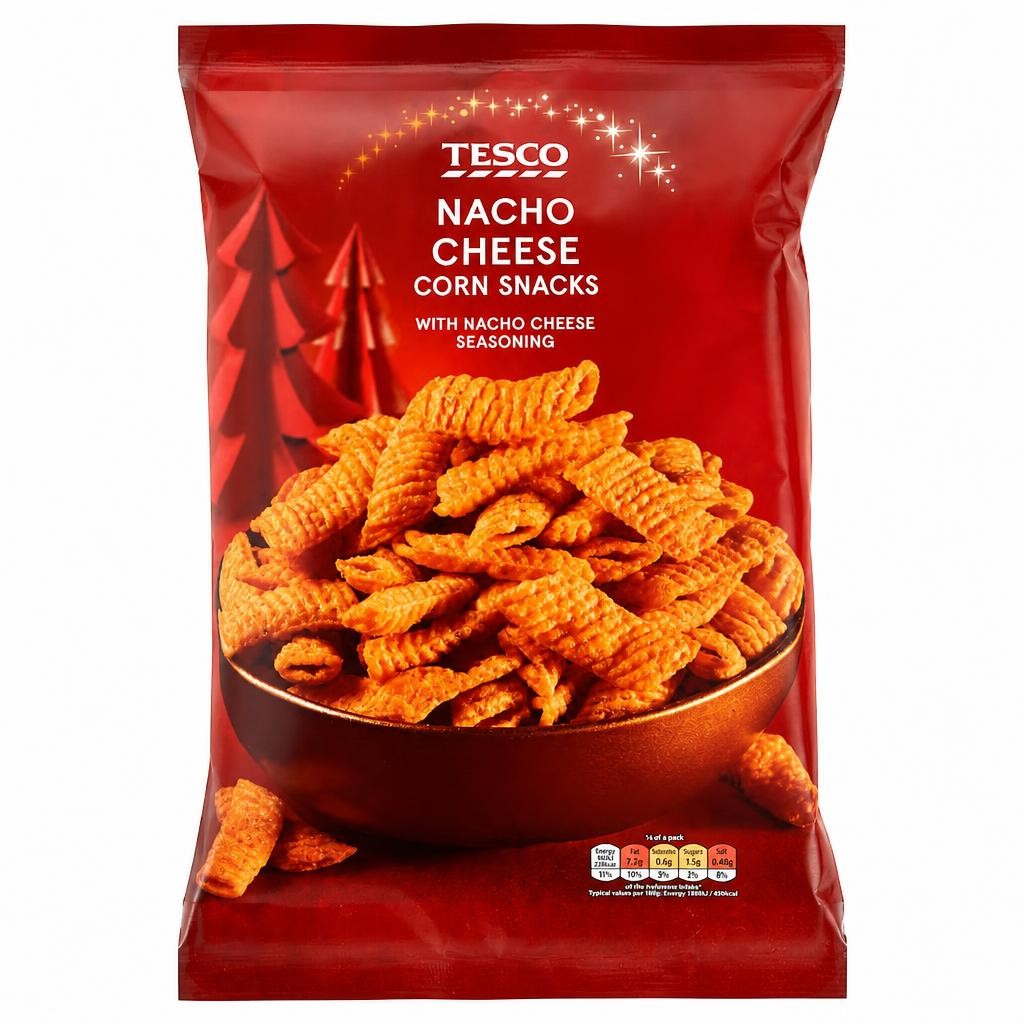 Tesco Nacho Cheese Corn Snacks 150G