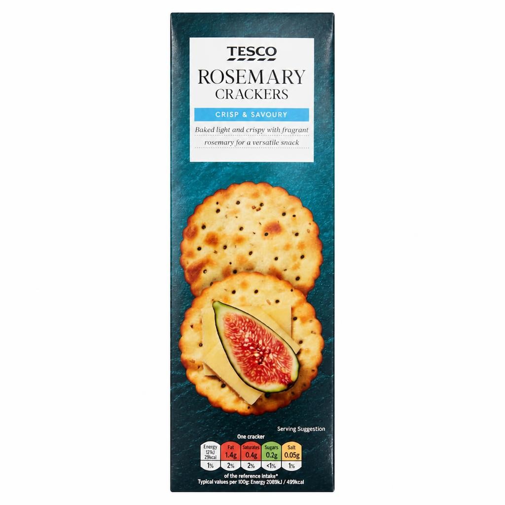 Tesco Rosemary Crackers 185g