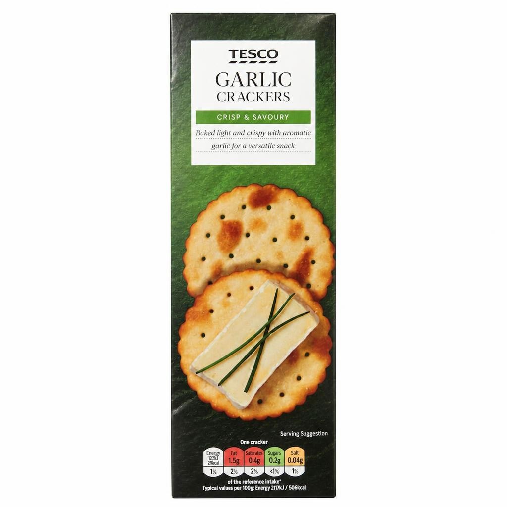 Tesco Garlic Crackers 185g