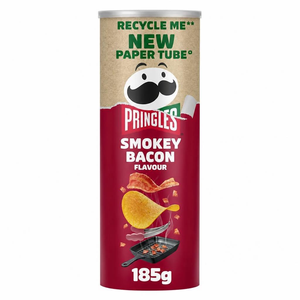 Pringles Smokey Bacon Sharing Crisps 185g