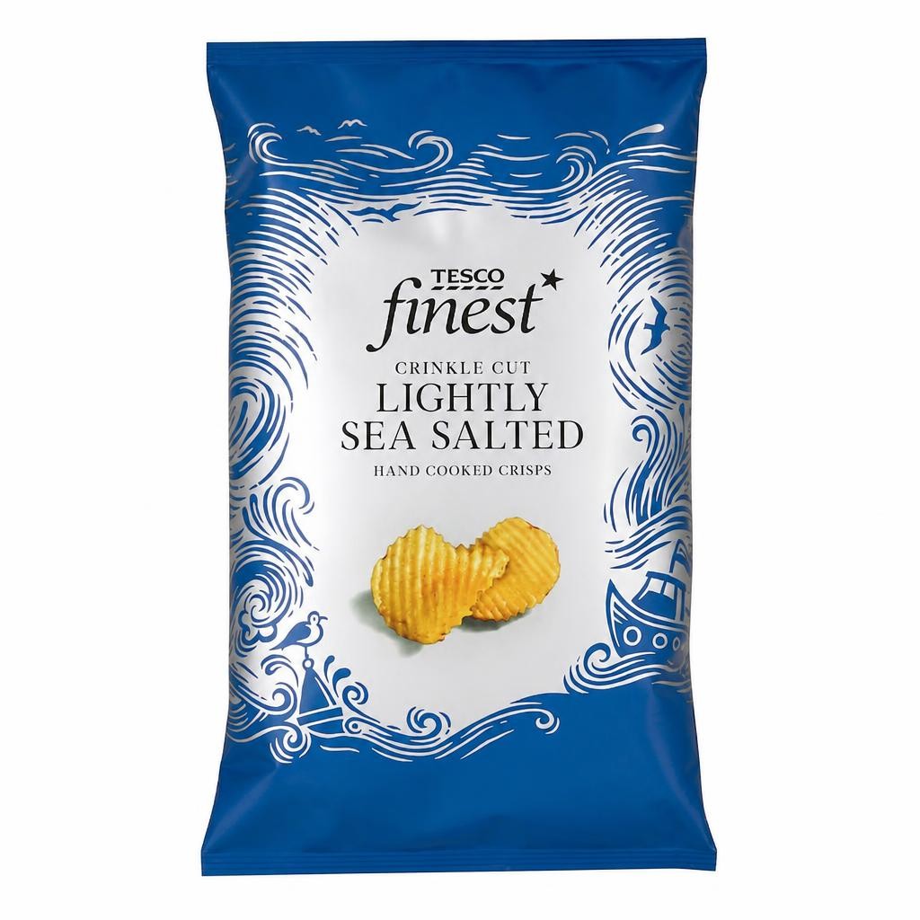 Tesco Finest Lightly Sea Salted Crinkle Cut Crisps 300g
