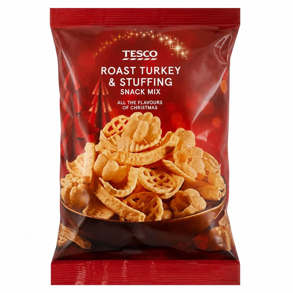 Tesco Roast Turkey & Stuffing Snack Mix 150g