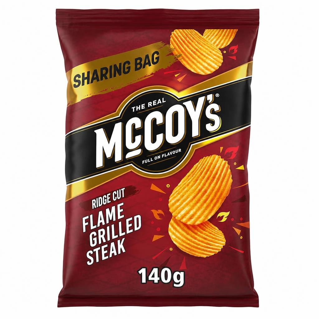 McCoy's Flame Grilled Steak Sharing Crisps 140g