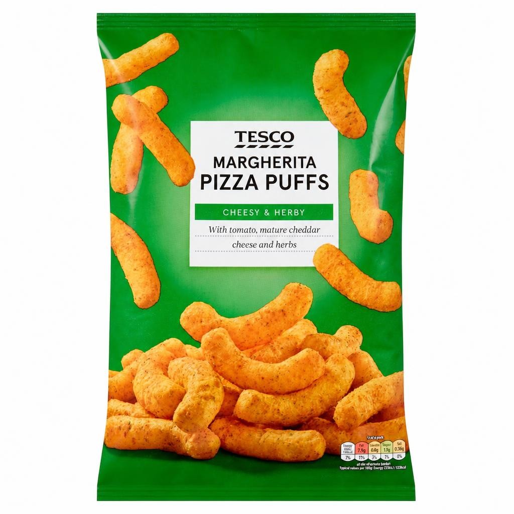 Tesco Margherita Pizza Puffs 125g
