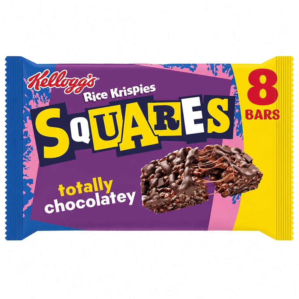 Kellogg's Rice Krispies Squares Chocolate Snack Bars 8x36g