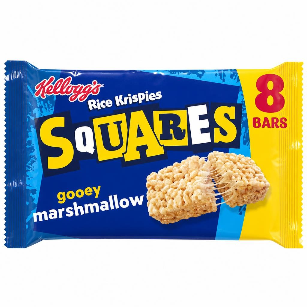 Kellogg's Rice Krispies Squares Marshmallow Snack Bars 8x28g