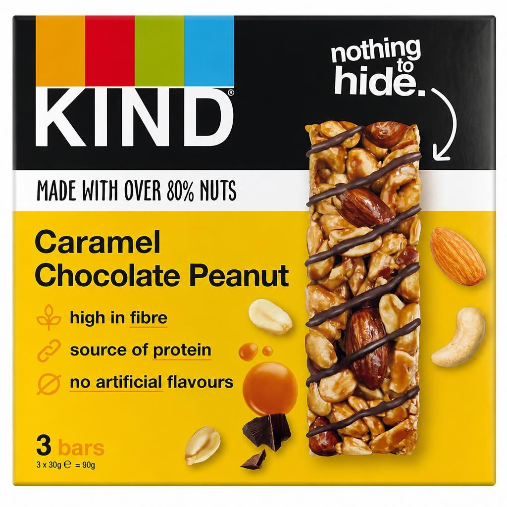 KIND Caramel Chocolate Peanut Mixed Nut Bar 3x30g