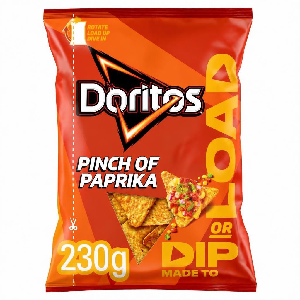 Doritos Dip or Load Pinch of Paprika Sharing Crisps 230g