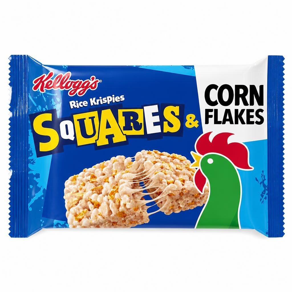 Kellogg's Rice Krispies Squares & Corn Flakes Snack Bars 4x31g