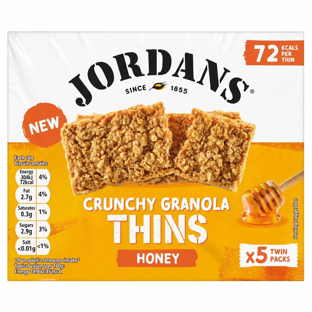 Jordans Crunchy Granola Thins Honey 5 x 32g