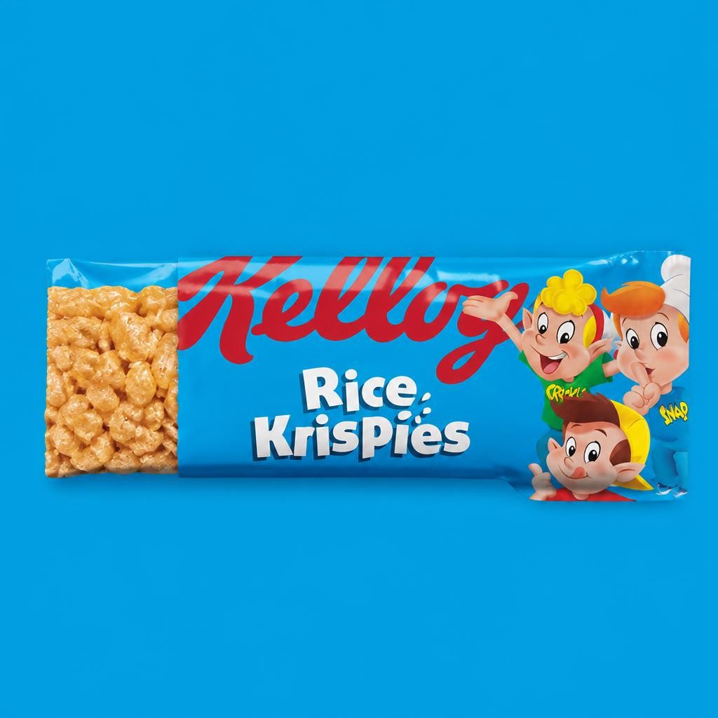 Kellogg's Rice Krispies Breakfast Cereal Milk Snack Bars 4x20g