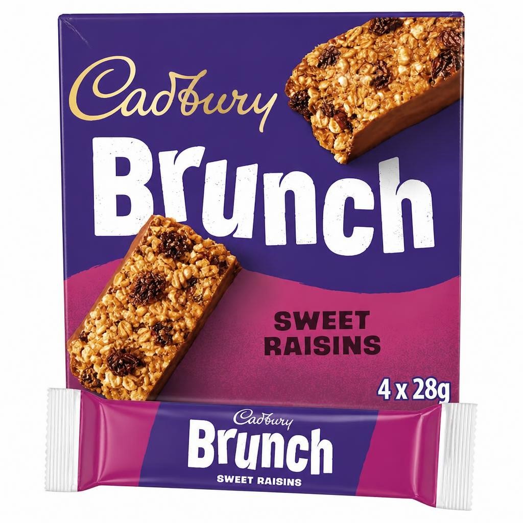 Cadbury Brunch Sweet Raisins 4 x 28g