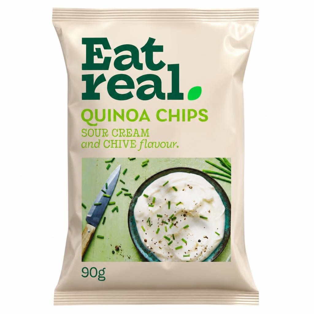 Eat Real Quinoa Chips - Sour Cream & Chive 90g