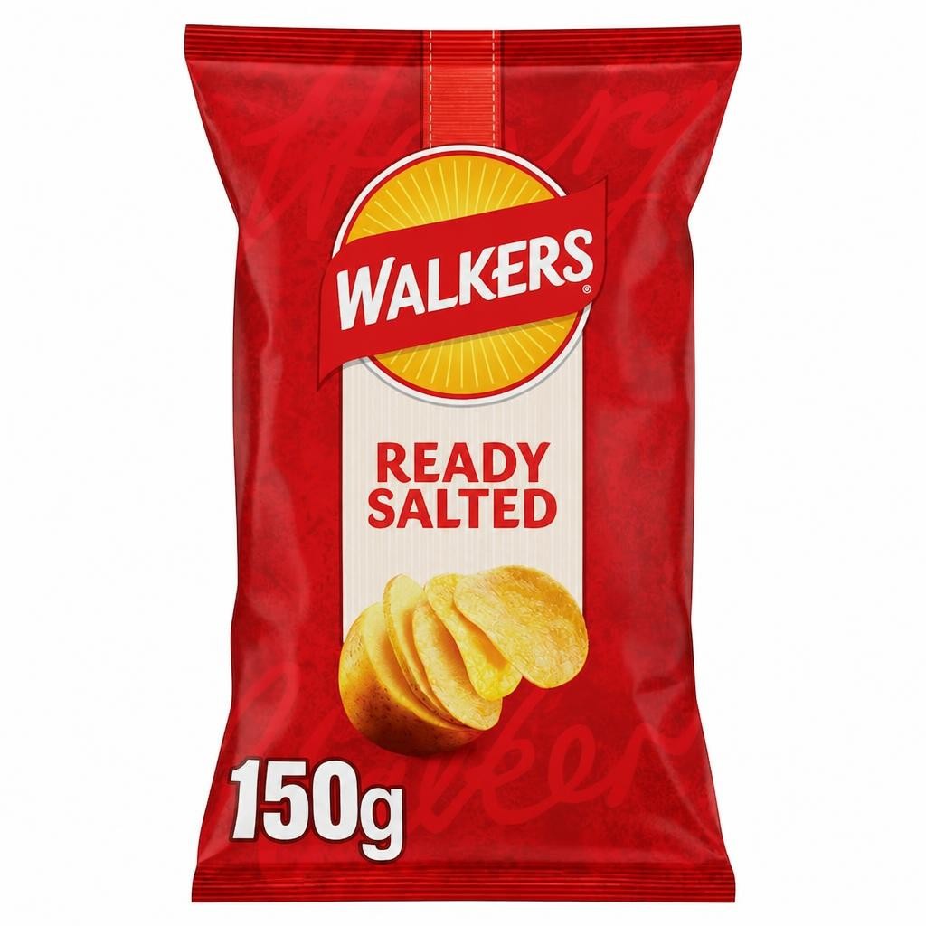 Walkers Legendary Ready Salted Potato Crisps 150g