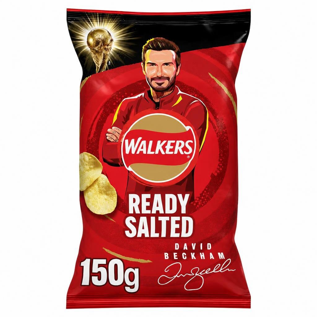 Walkers Legendary Ready Salted Potato Crisps 150g