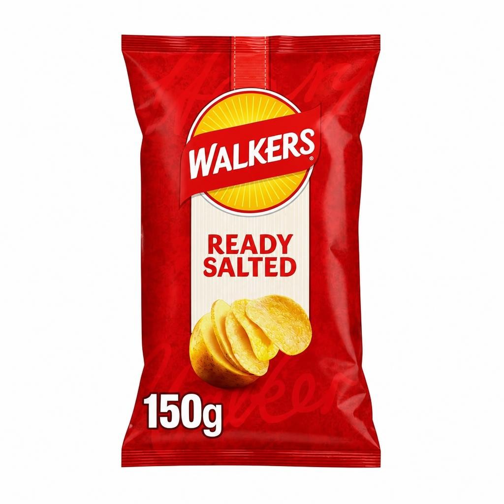 Walkers Legendary Ready Salted Potato Crisps 150g