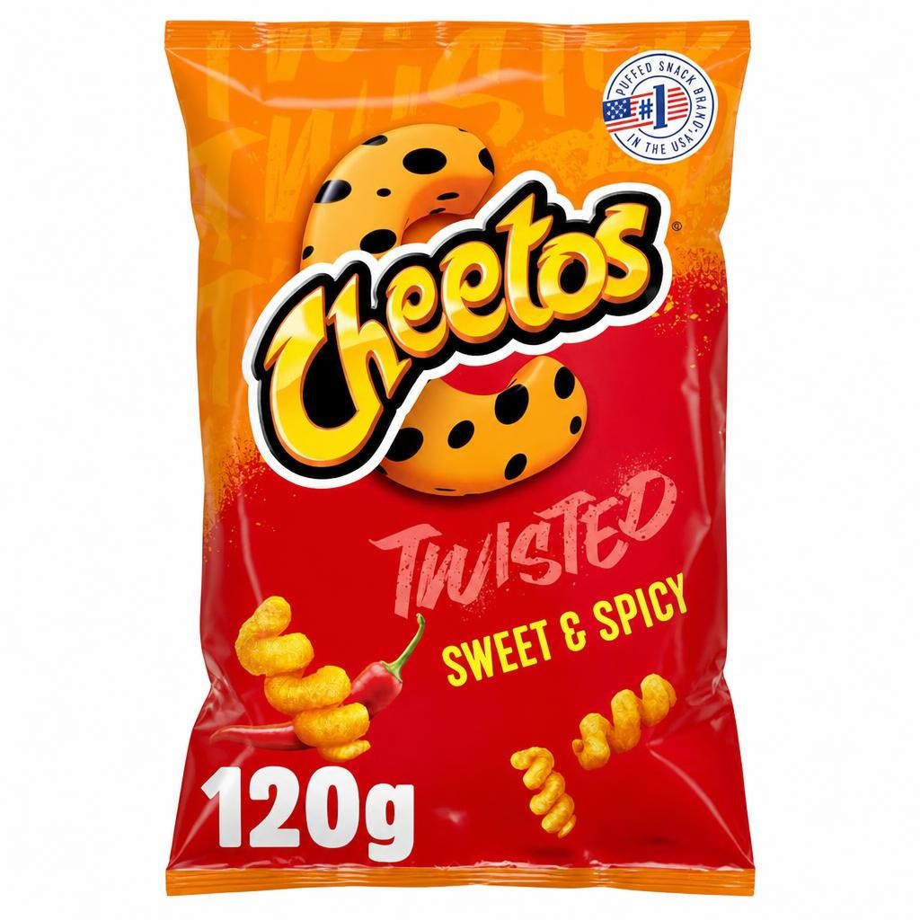 Cheetos Twisted Sweet & Spicy Sharing Bag Crisps 120g