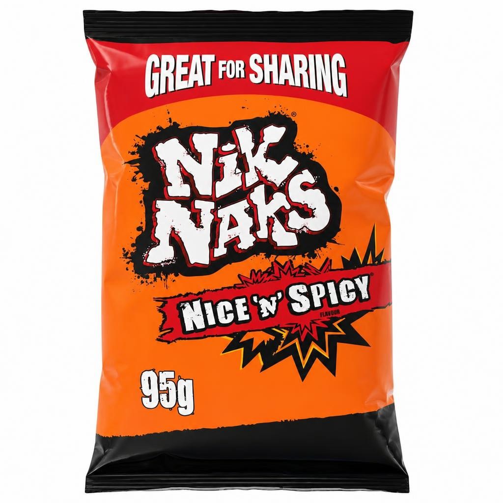 Nik Naks Nice 'N' Spicy Sharing Crisps 95g