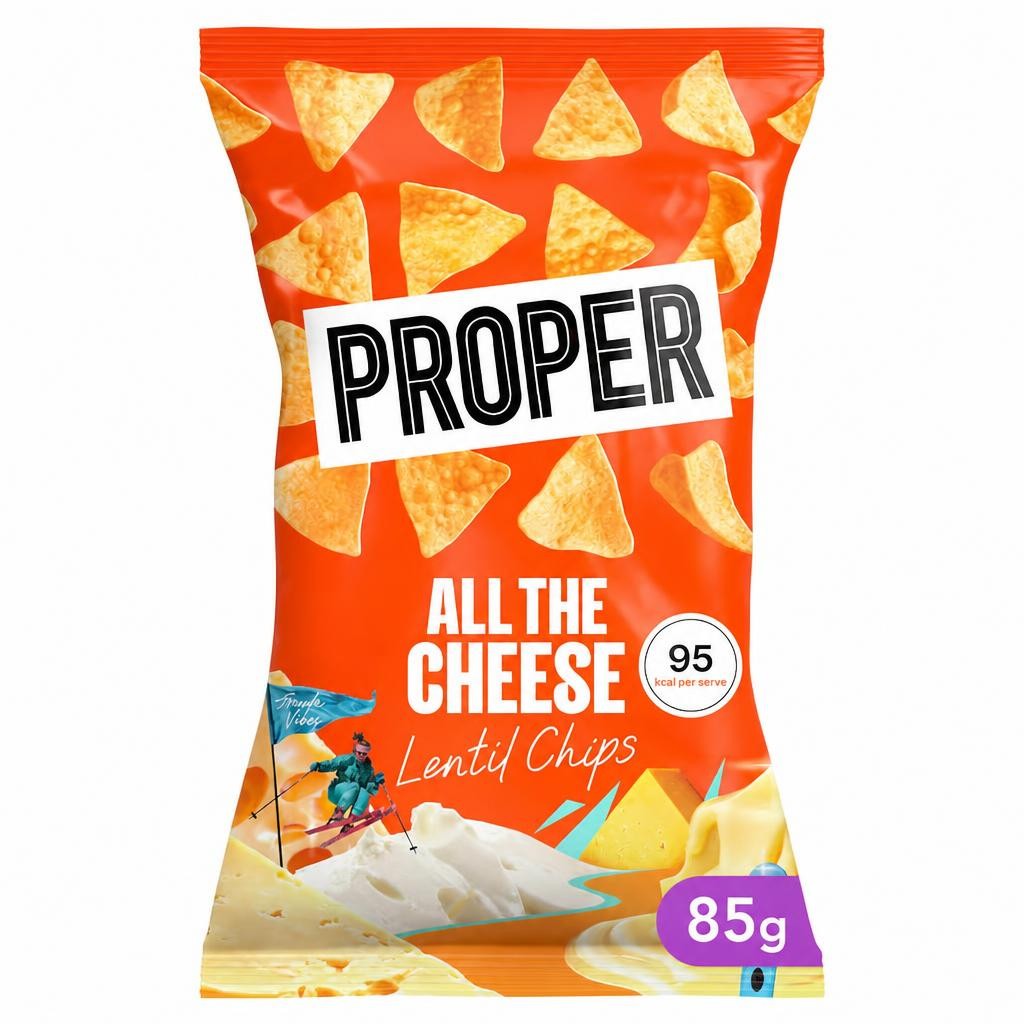 PROPER All The Cheese Lentil Chips 85g