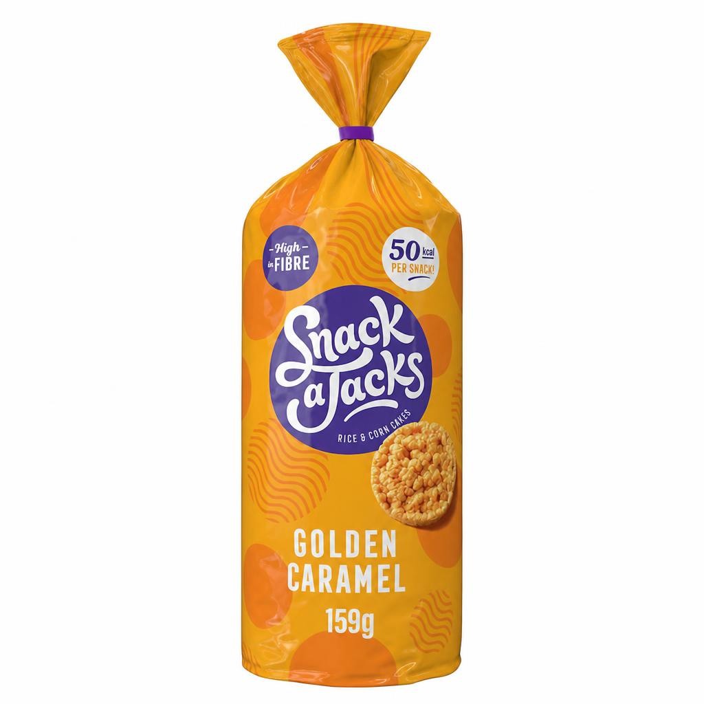 Snack a Jacks Caramel Jumbo Rice Cakes 159g