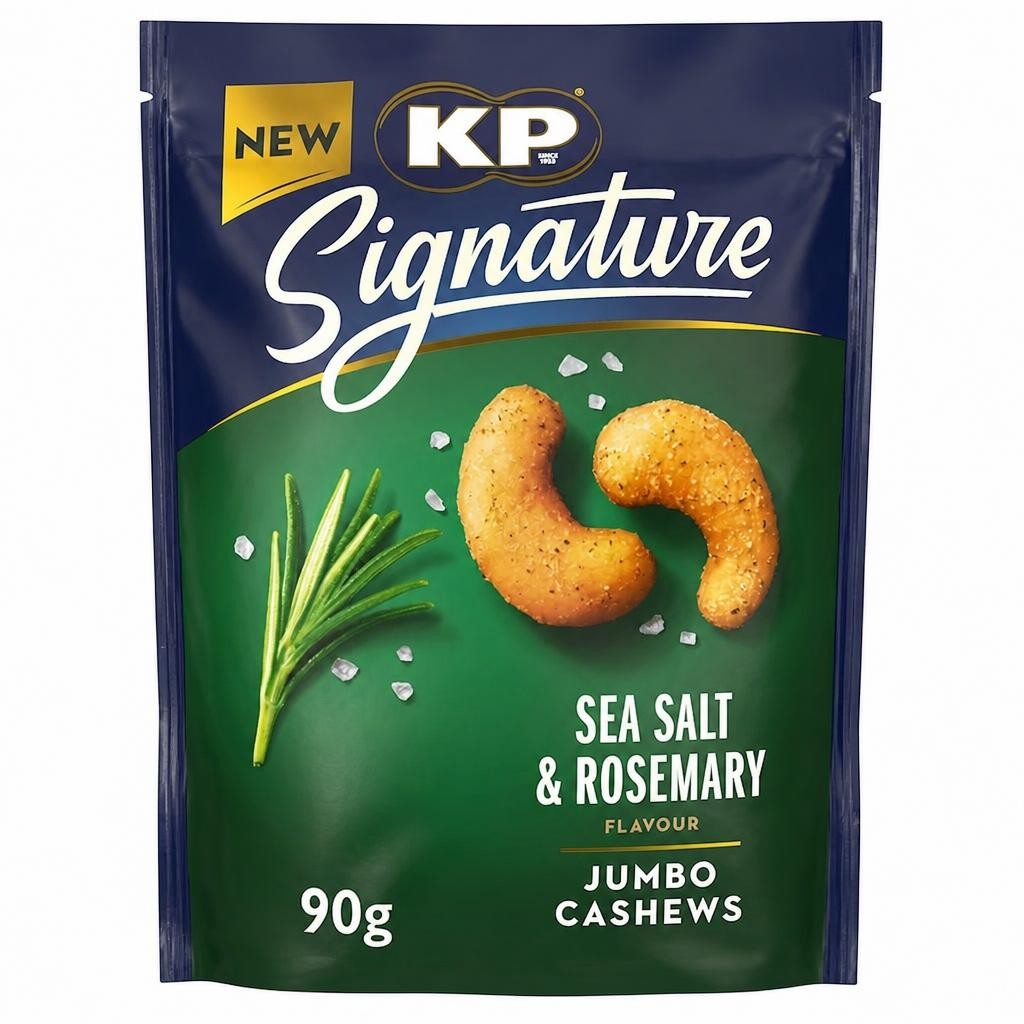 KP Signature Sea Salt and Rosemary Cashews 90g
