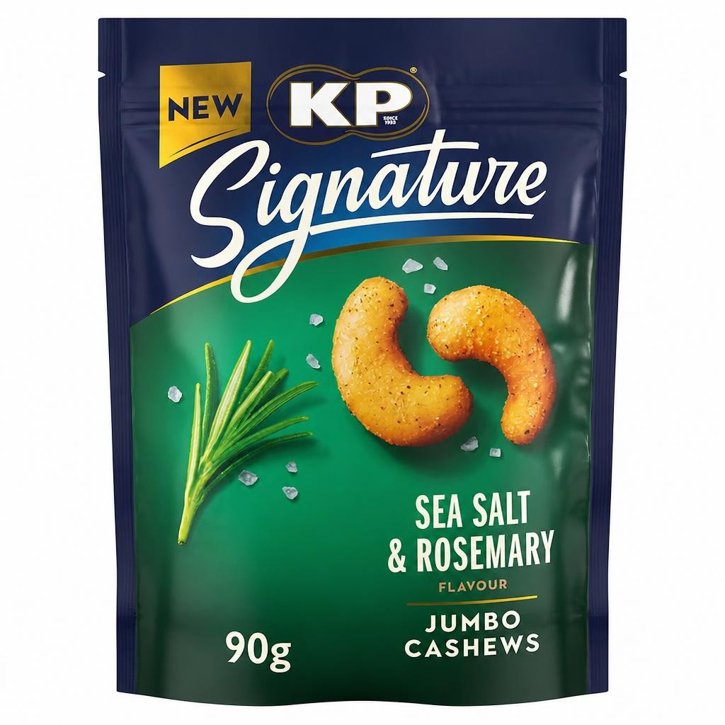 KP Signature Sea Salt and Rosemary Cashews 90g
