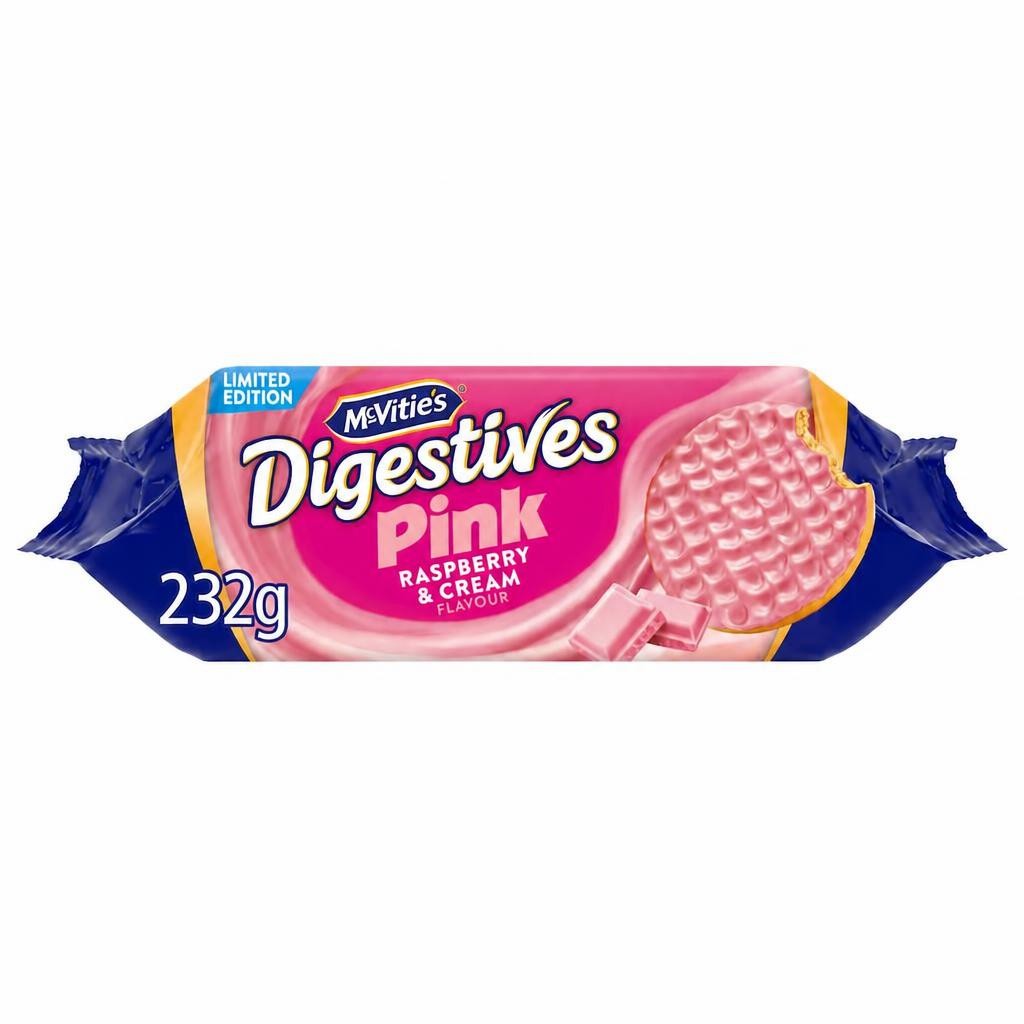 McVitie's Digestives Pink Raspberry & Cream 232g
