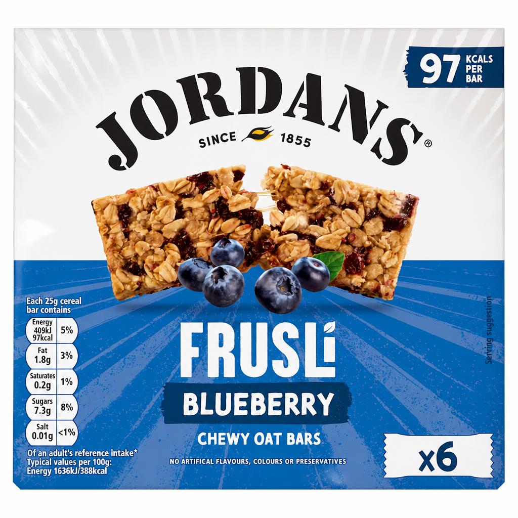 Jordans Frusli Blueberry Cereal Bars 150g