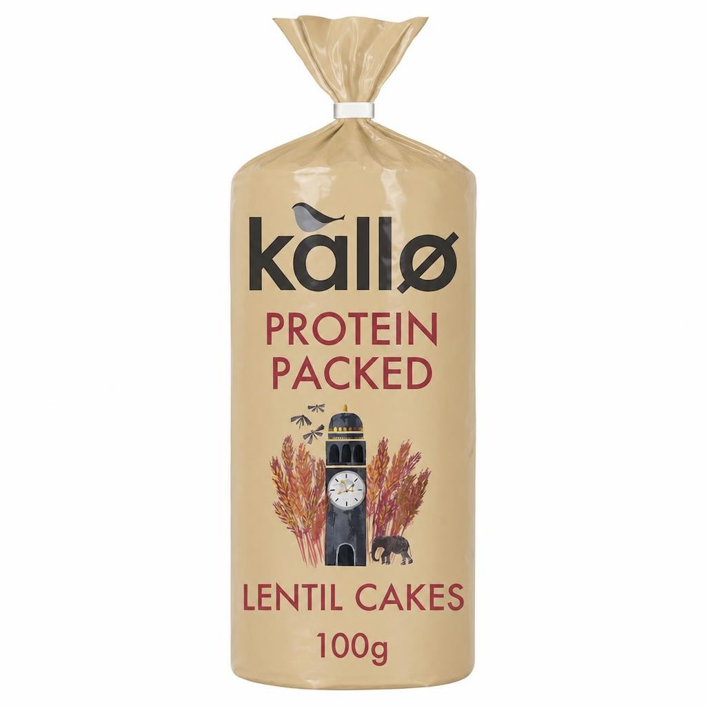 Kallo Protein Lentil Cakes 100G