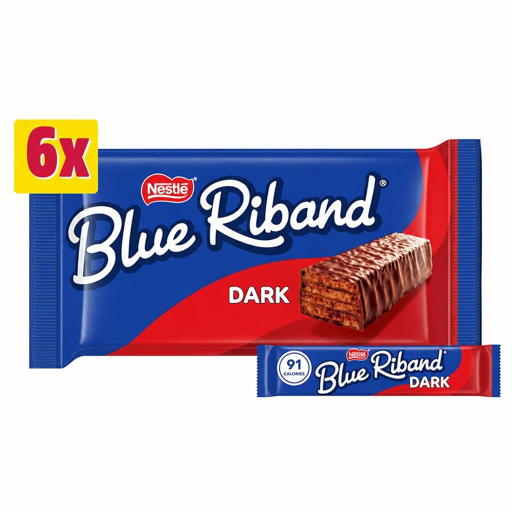 Blue Riband Dark Chocolate Wafer Bars 6 x 17.5g