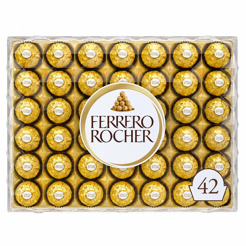 Ferrero Rocher Boxed Chocolates 42 Pieces 525G