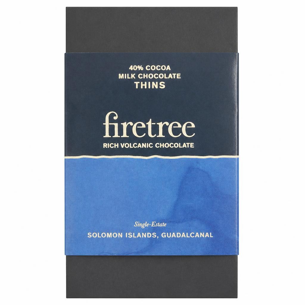 Firetree 40% Cocoa Milk Chocolate Thins 150g