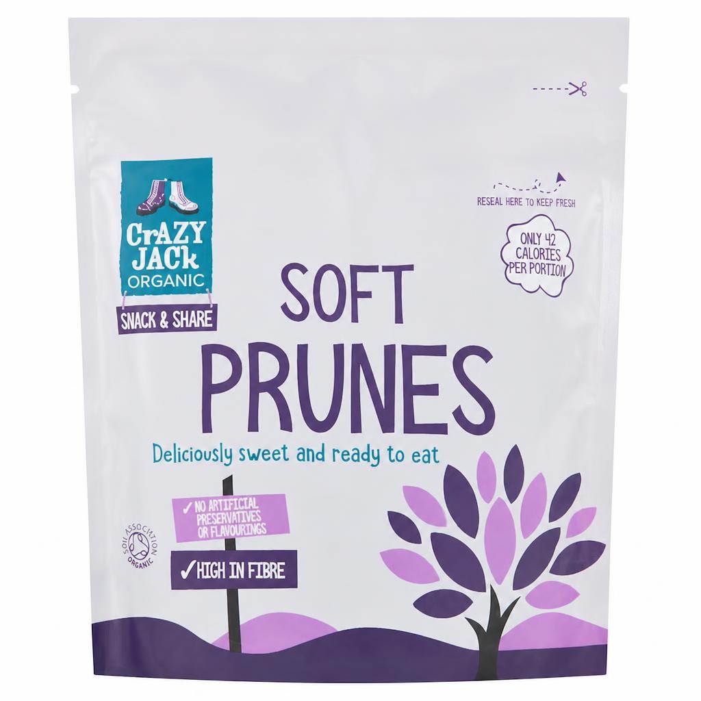 Crazy Jack Organic Organic Soft Ready To Eat Prunes 200G
