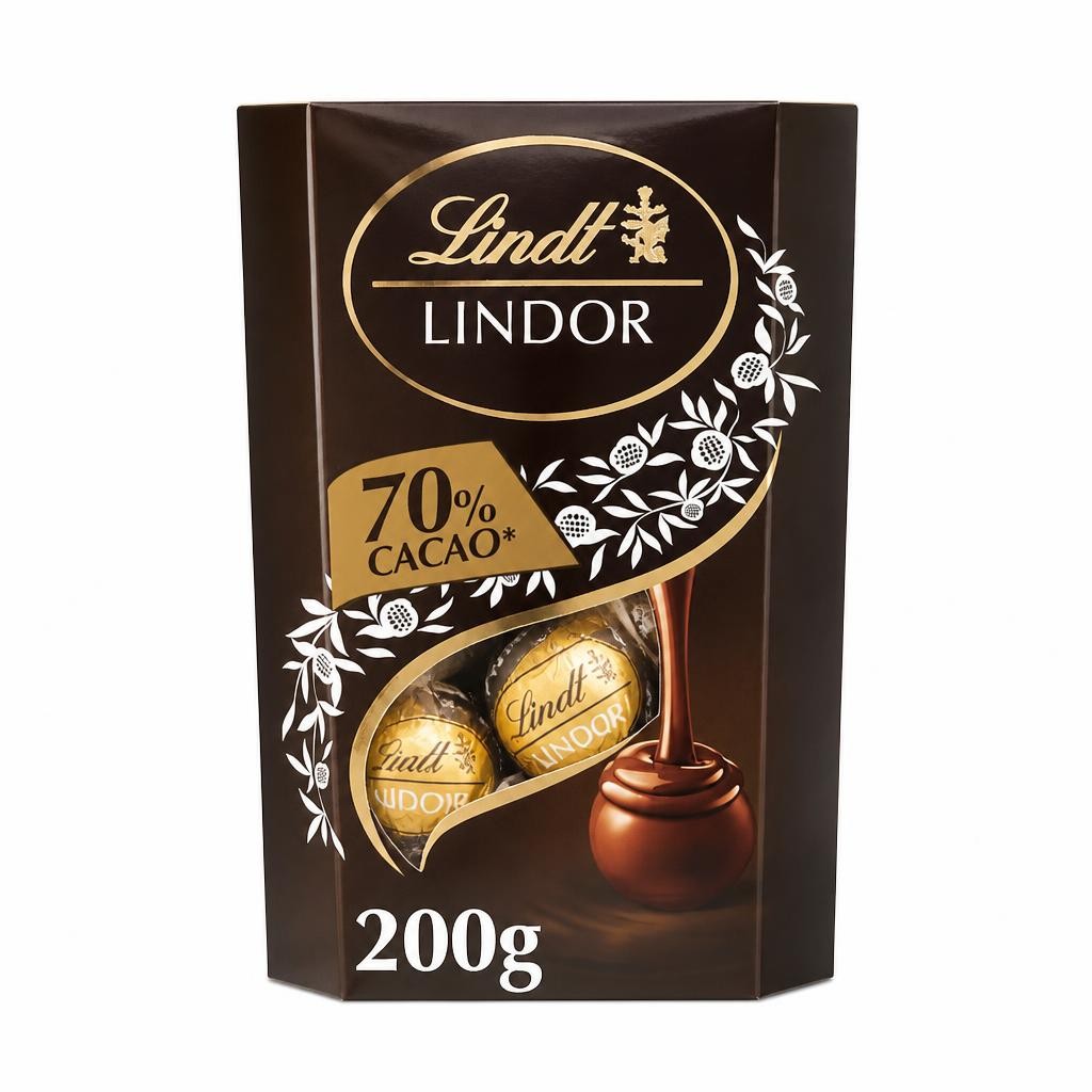 Lindt Lindor Extra Dark Chocolate Truffles - 70% Cacao 200g