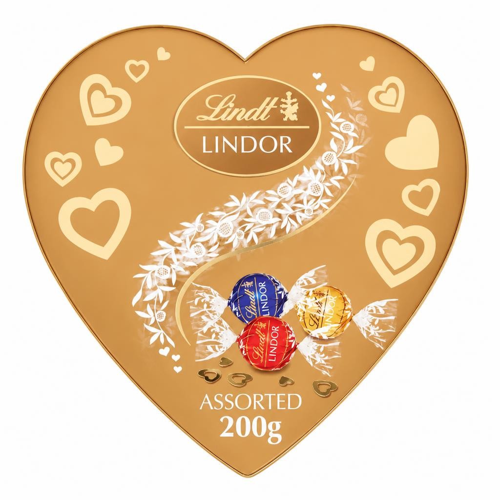 Lindt Lindor Assorted Chocolate Truffels Heart 200G