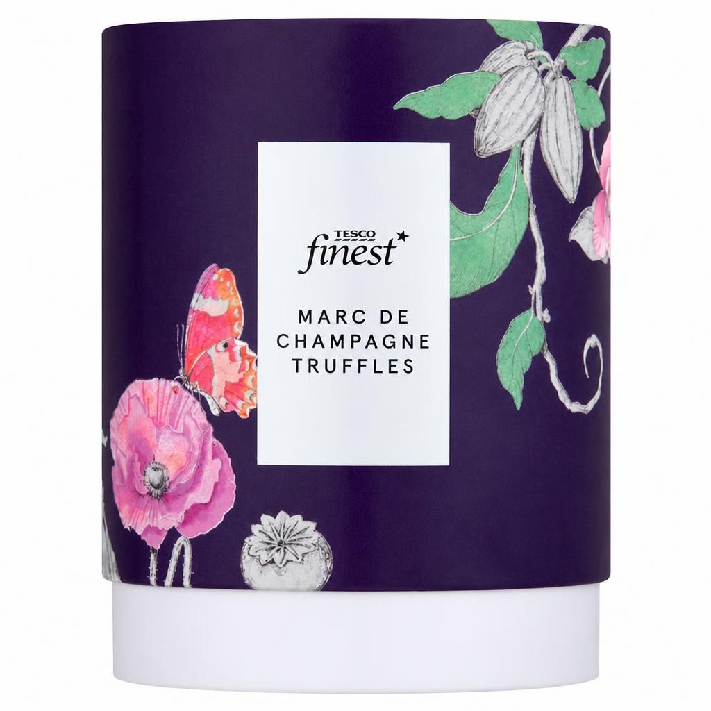 Tesco Finest Marc De Champagne Boxed Truffles 140G