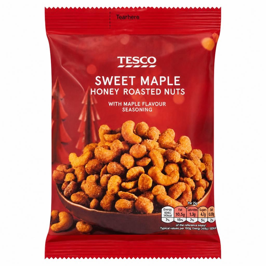 Tesco Maple Honey Roasted Nuts 350G